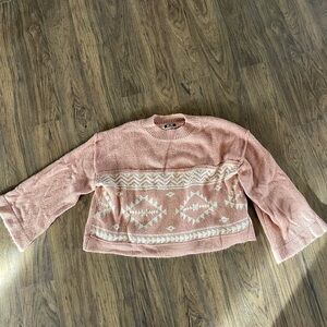 Miss Me Blush Pink Knit Sweater